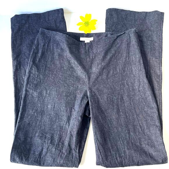 Boston Proper Denim Trouser Women Pants Size 6 Dark Wash Boot Cut Light Weight - Picture 1 of 10